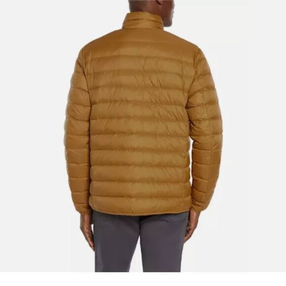 Eddie Bauer Men's Down Packable Lightweight Jacket Size S Golden Brown New - Picture 3 of 14